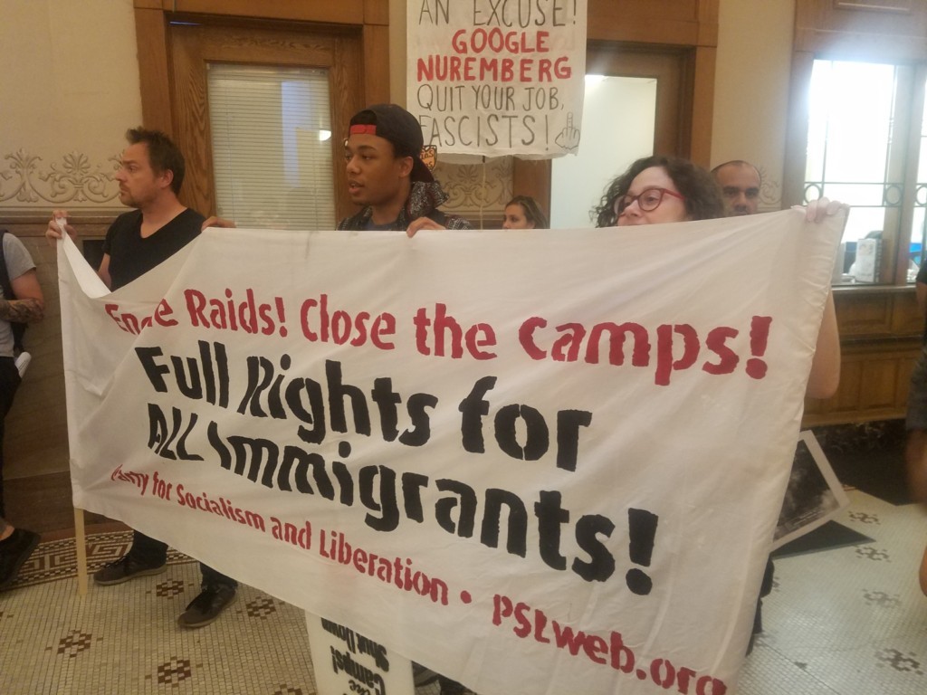 Milwaukee protest in Dec. 2019. Liberation photo.