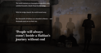 WaPoHaitian | MR Onlinenbsp | Washington Post 10721 The journey starts with a calculation What am I willing to sacrifice to reach the United States | MR Online