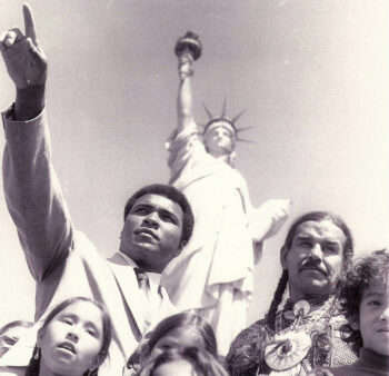 113368454675822967362193489594124508183767o1 | MR Onlinenbsp | Cyle Bellecourt and Muhammad Ali during The Longest Walk 1978 | American Indian Movement Interpretive Center | MR Online