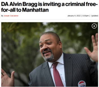 NYPostBragg | MR Onlinenbsp | Joseph Giacalone New York Post 1922 on Manhattan DA Alvin Bragg What he has done is invite all sorts of criminals from the outer boroughs to join in on the mayhem | MR Online