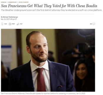 WSJBoudin640x588 | MR Onlinenbsp | Michael Shellenberger Wall Street Journal 112621 claims that San Francisco has seen an increase in crime so sharp that San Franciscos liberal residents are now paying for private security guards | MR Online