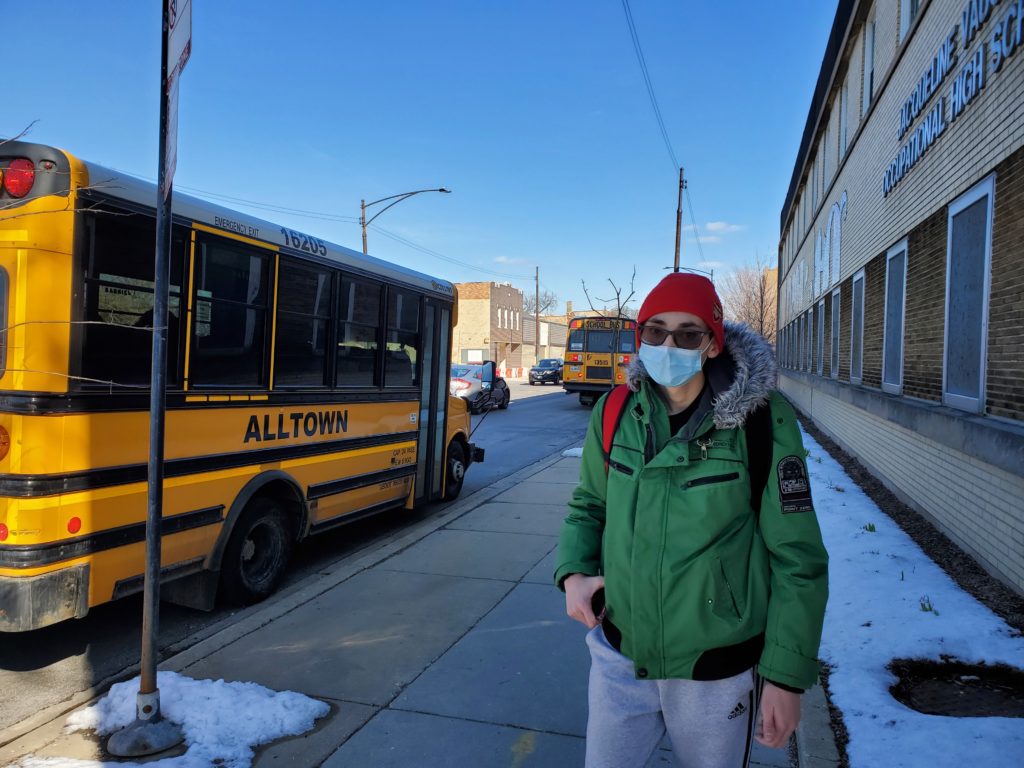 Feature photo: Students at Chicago Public Schools will not be required to wear masks starting March 14. Liberation photo