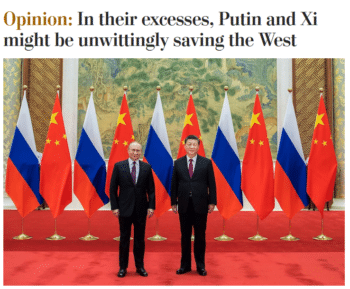 WaPoPutinXi | MR Online | David Von Drehle Washington Post 21522 Xihas reminded the world what a Chinese superpower really meansand why a strong alliance of democracies is necessary as an alternative | MR Online