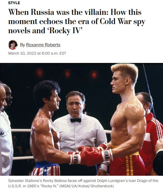 | MR Online | WaPo When Russia was the villain How this moment echoes the era of Cold War spy novels and Rocky IV | MR Online