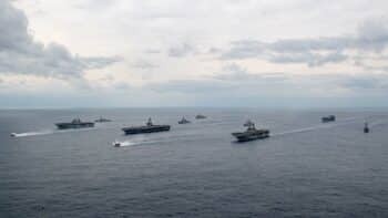 The US and Japan in the Noble Fusion military exercise in the Philippine Sea in February 2022 | MR Online | The US and Japan in the Noble Fusion military exercise in the Philippine Sea in February 2022v | MR Online