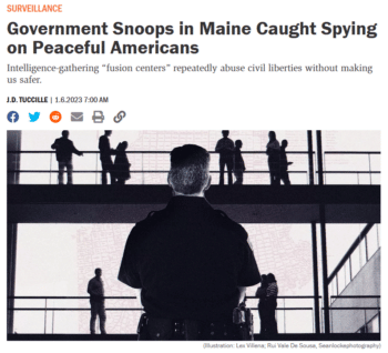 The Department of Homeland Securitys network of fusion centers abused their authorities to monitor people engaged in First Amendmentprotected activities according to the Brennan Center Reason 1623 | MR Online | The Department of Homeland Securitys network of fusion centers abused their authorities to monitor people engaged in First Amendmentprotected activities according to the Brennan Center Reason 1623 | MR Online